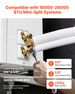 50ft Mini Split Line Set, 3/8” & 5/8” OD AC Copper Tubing Pipe, 3/8 White PE Thickened Insulated Coil With Flared Nuts, Rich Fittings, For Mini Split Air Conditioner HVAC Or Heat Pump System_maomaolike.com