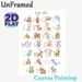 German Animal Alphabet Painting Poster, Soft Watercolor Cute Animal & Letter Poster, Assists With German Alphabet Learning, Ideal For Study Room_maomaolike.com