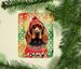 English Cocker Spaniel Christmas Porcelain Ornament Christmas Tree Hanging Decorations For Home Christmas Holiday, Rectangle, Gift, Multicolor_maomaolike.com