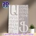 Vintage Alphabet Painting Poster, Minimalist Two-tone Typographic Poster, Elegant Typographic Decor Suitable For Home Office, Living Room_maomaolike.com