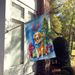 Golden Retriever Christmas Reindeer House Flag Large Porch Sleeve Pole Decorative Outside Yard Banner Artwork Wall Hanging, Polyester, House Size, Multicolor_maomaolike.com