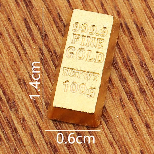 Mini Brick Alloy Ornament Small Gold Bar Simulation Prop Store Opening Housewarming Gift Home Decoration_maomaolike.com