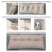 SOGA 100cm Dark Grey Triangular Wedge Bed Pillow Headboard Backrest Bedside Tatami Cushion Home Decor_maomaolike.com