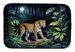 Leopard Nighttime In The Jungle Dish Drying Mat Absorbent Dish Drying Mat Pad For Kitchen Counter Dish Drainer Mat For Countertop, 14 X 21", Multicolor_maomaolike.com