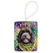 Portuguese Water Dog King Of Mardi Gras Porcelain Ornament Christmas Tree Hanging Decorations For Home Christmas Holiday, Rectangle, Gift, Multicolor_maomaolike.com