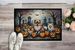 Pomeranian Spooky Halloween Doormat Front Door Mat Indoor Outdoor Rugs For Entryway, Non Slip Washable Low Pile, 24H X 36W_maomaolike.com