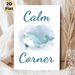 Calm Corner Themed Painting Poster, Soft Watercolor Cute Narwhal Poster, Gentle Soothing Decor Suitable For Office, Living Room Or Quiet Resting Space_maomaolike.com
