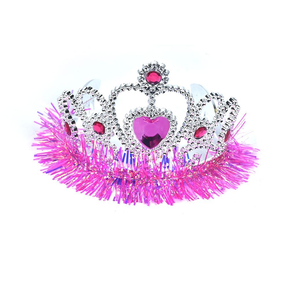 Princess At Large Hair Hoop Girls Birthday Party Fairy Heart Cystal Gorgeous Flower Girl Costume Supplies, Pink_maomaolike.com
