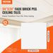 VEVOR Ceiling Tiles 12-Pack 24 X 24 In PVC Foam Fire-Rated Smooth White_maomaolike.com