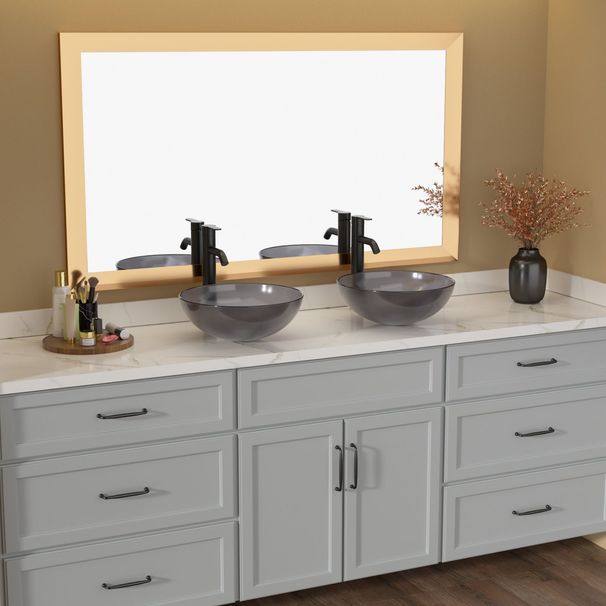 Above Counter Artistic Tempered Glass Bathroom Sink Transparent Counter Top Bathroom Single Bowl Vessel Basin_maomaolike.com