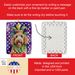 Labradoodle King Of Mardi Gras Porcelain Ornament Christmas Tree Hanging Decorations For Home Christmas Holiday, Rectangle, Gift, Multicolor_maomaolike.com
