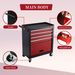 Four Drawer Rolling Toolbox, Tool Cart With 4 Wheels And Drawers, Large Capacity Detachable Mobile Tool Storage Cabinet For Workshops, Garages, Maintenance Rooms, And Mechanics_maomaolike.com