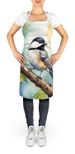 Massachusetts Blackcapped Chickadee Apron Cooking Kitchen Server Baking Crafts Gardening For Adult Women Men, Unisex, Large, Multicolor_maomaolike.com