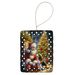 Beagle And Santa Claus Porcelain Ornament Christmas Tree Hanging Decorations For Home Christmas Holiday, Rectangle, Gift, Multicolor_maomaolike.com