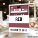 Vintage Cassette Tape "RED" Painting Poster, Minimalist Retro Burgundy Cassette With Bold Text Poster, Nostalgic Music-themed Decor Ideal For Living_maomaolike.com