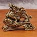 Brass Smooth Sailing Four Seasons Peaceful Qilin Home Desktop Mythical Beast Ornament Decoration Metal Craft_maomaolike.com