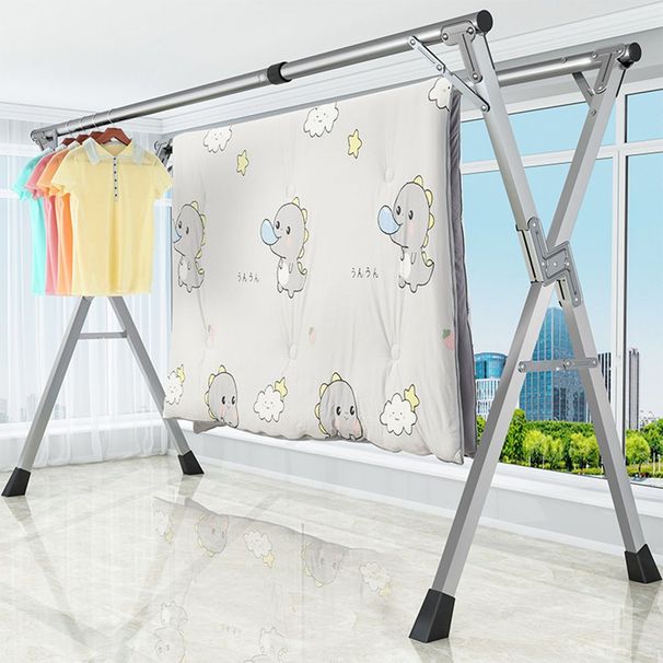 SOGA 2X 2.4m Portable Standing Clothes Drying Rack_maomaolike.com