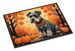 Schnauzer Fall Doormat Front Door Mat Indoor Outdoor Rugs For Entryway, Non Slip Washable Low Pile, 24H X 36W_maomaolike.com