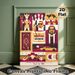 The Big Lebowski Movie Painting Poster, Stylized Retro Collage Poster, Vibrant Burgundy-gold Cinematic Character & Scene Art, Ideal For Home Theater_maomaolike.com