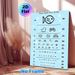 Eye Test Painting Poster, Minimalist Line Art Eye Chart With Cute Icons Poster, Functional Vision Assessment Tool Ideal For Clinic, Home Use_maomaolike.com