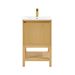20 Inch Solid Wood Pre-assembly Bathroom Vanity With Adjustable Shelf --Ash Wood_maomaolike.com