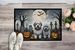 Old English Sheepdog Spooky Halloween Doormat Front Door Mat Indoor Outdoor Rugs For Entryway, Non Slip Washable Low Pile, 24H X 36W_maomaolike.com