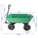 Folding Car Poly Garden Dump Truck With Steel Frame, 10 Inches. Pneumatic Tire, 300 Pound Capacity, 75 Liter Truck Body_maomaolike.com