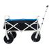 Folding Wagon Garden Shopping Beach Cart (white)_maomaolike.com