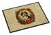 Beagle Christmas Flowers Doormat Front Door Mat Indoor Outdoor Rugs For Entryway, Non Slip Washable Low Pile, 24H X 36W_maomaolike.com