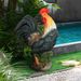 Concrete Rooster Decor,Yard Chicken Decorations, Chicken Sculpture For Backyard Patio Decor_maomaolike.com
