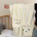 Cute Little White Rabbit 2026 New Thickened Coral Fleece Absorbent Quick-Dry Bathroom Hair Drying Cap Bath Towel_maomaolike.com