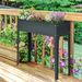 Metal Raised Garden Bed, Elevated Planter Box With Legs And Drain Holes, Dark Gray_maomaolike.com
