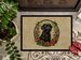 Labrador Retriever Christmas Flowers Doormat Front Door Mat Indoor Outdoor Rugs For Entryway, Non Slip Washable Low Pile, 24H X 36W_maomaolike.com