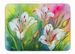 Utah Sego Lilies In Watercolor Memory Foam Kitchen Mat Machine Washable Anti-Fatigue Mat Cushion Comfort Bath Mat Or Kitchen Rug_maomaolike.com