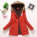 Women's Clothing 2024 Winter New Medium Long Cotton Coat Women's Large Fur Collar Lambskin Coat Plus Velvet Thickening Loose Cotton Clothes Trendy_maomaolike.com