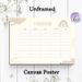 German Weekly Class Schedule Painting Poster, Soft-toned Minimalist Boho Style Poster, Functional Planner With Note Section To Organize Daily Classes_maomaolike.com