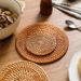 Handmade Rattan Heat Insulation Tea Household Dining Plate Bowl Casserole Cup Anti-scald Table Mat_maomaolike.com