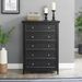 Modern 5 Drawers Dresser 5 Drawers Cabinet,Chest Of Drawers Closet Organizers And Storage Clothes Storage Drawers Cabinet For Living Room, Farmhouse Dresser Organizer WHITE_maomaolike.com
