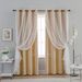 Double Layer Curtains Hollow Star Blackout Rod Punching Short Curtains_maomaolike.com