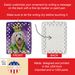 Komondor King Of Mardi Gras Porcelain Ornament Christmas Tree Hanging Decorations For Home Christmas Holiday, Rectangle, Gift, Multicolor_maomaolike.com