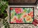Indiana Peonies In Watercolor Doormat Front Door Mat Indoor Outdoor Rugs For Entryway, Non Slip Washable Low Pile, 24H X 36W_maomaolike.com