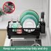 MOUKABAL Dish Drying Rack With Drainboard For Kitchen Counter, Black_maomaolike.com