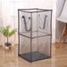 New Foldable Nordic Style Collapsible Laundry Basket, Breathable See-through Mesh Storage Bag For Toys And Clothes_maomaolike.com
