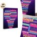 Career Aspiration Painting Poster, Vibrant Neon-style Career Word Art Poster, Inspiring Design To Foster Career Exploration, Ideal For Study Room_maomaolike.com