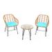 3 Pieces Rattan Furniture Set With Cushioned Chair Table_maomaolike.com