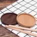 Solid Wood Coaster For Water Coffee Cup, Heat Insulation Pad, Walnut Wood, Simple Anti-scalding, Household Ceremony_maomaolike.com