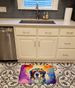 Bernese Mountain Dog Hippie Dawg Memory Foam Kitchen Mat Machine Washable Anti-Fatigue Mat Cushion Comfort Bath Mat Or Kitchen Rug_maomaolike.com