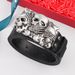 HOT Western Cowboy PU Leather Belt - Men Waist Strap Bull Decoration Floral Engraved for Jeans_maomaolike.com