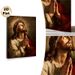 Jesus Themed Painting Poster, Realistic Warm-toned Sacred Portrait With Crown Of Thorns Poster, Creates Serene Spiritual Vibe, Ideal For Home, Prayer_maomaolike.com