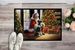 Schnauzer And Santa Claus Doormat Front Door Mat Indoor Outdoor Rugs For Entryway, Non Slip Washable Low Pile, 24H X 36W_maomaolike.com